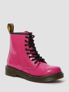 Dr. Martens Girls Patent Boots in Bright Pink | Size 3 Hot Pink 💖